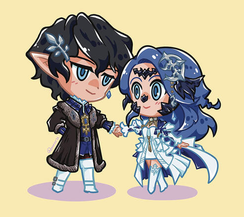 FFXIV wolship chibi