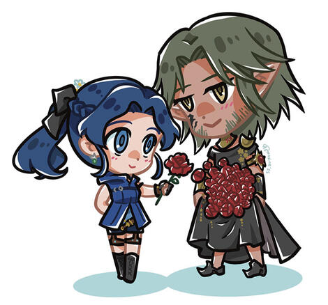 FFXIV wolship chibi